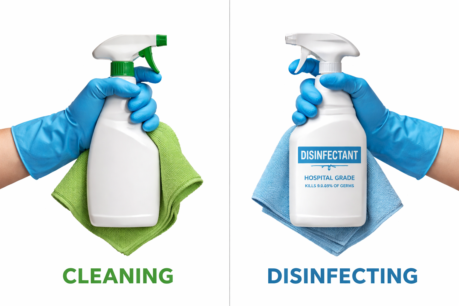 The Difference Between Cleaning and Disinfecting
